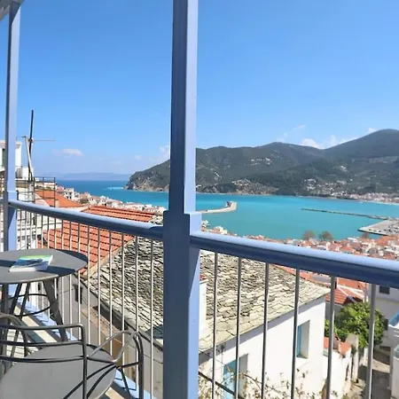 Blue Spiridon With Amazing Views * Skopelos Town